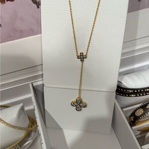 Freida ROTHMAN Blossoming Brilliance Lariat Clover necklace